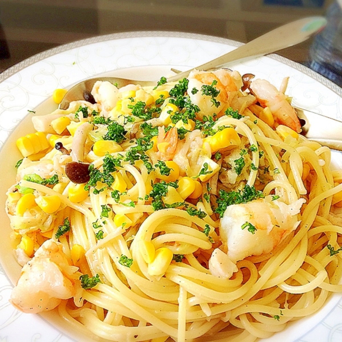 バター醤油が香ばしい エビ コーンパスタ レシピ 作り方 By Cocoa Nana 楽天レシピ バター醤油が香ばしい エビ コーンパスタ レシピ 作り方 By Cocoa Nana 楽天レシピ